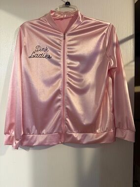 Pink Satin Pink 'Pink Ladies' Bomber Jacket